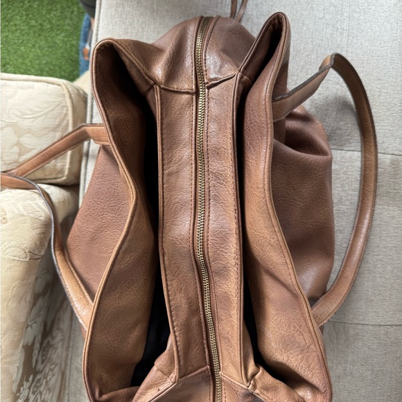 Free People Brown Tote Bag with Soft Leather and Slouchy Design - Picture 3 of 3